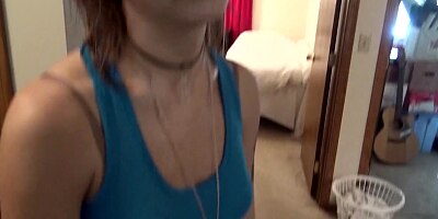 Sex Starved Step Sister Rebecca Vanguard Tells Step Brother Just ONE MORE TIME