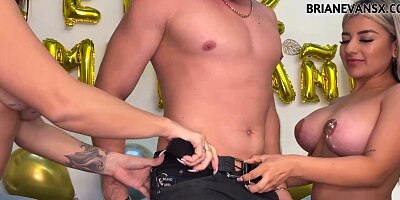 My Birthday Gift Is a Foursome with Three Horny Colombian Latinas