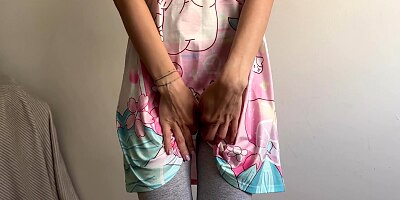 Roommate's GF Makes Me Cum in Her Kinky Panties while we are alone at home