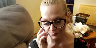 TABOO Blonde MILF sucks step son cock