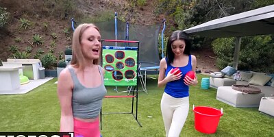 MOFOS - Teen bffs Daisy Stone, Scarlett Bloom in amateur threesome