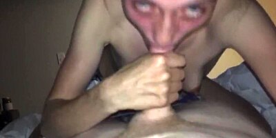 Gives breathtaking blowjob