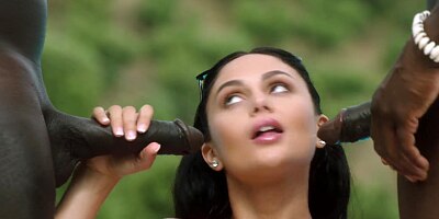 BLACKED - Hot Wife was alone on vacation until she found two BBCs