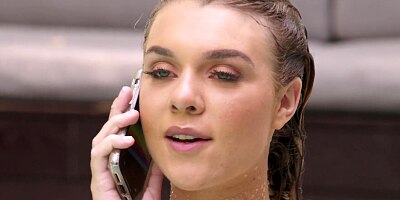 BLACKED Gorgeous Gabbie cheats on boyfriend at the pool