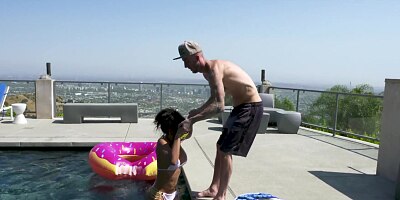 Jules Jordan - Amia Miley Gets a Luxurious Fuck by a 12' Cock