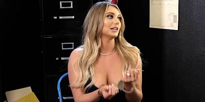 Naughty America - Kayley Gunner fucks detective London at the police station