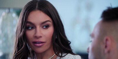 TUSHY: Gorgeous Brunette April's Intense Anal Experience