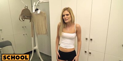 POV - Bad girl Candee Licious will pay with her pussy for a favor