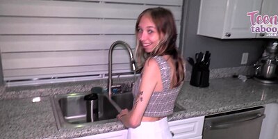 TeenyTaboo - 18! StepDaughter Breezy Bri Gets Fucked By Seth