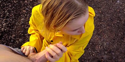 I met ex-girlfriend on the street and fucked her in mouth - POV