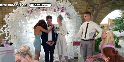 BRIDE4K. A real wedding anal fuck, Bride was nailed by a toastmaster