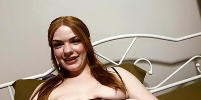 My stunning redhead big step sister masturbates and squirts for me part 2 - Cock Ninja - Dahlia Red