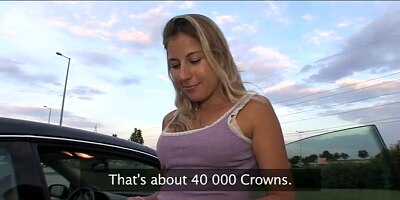PublicAgent Jennifer rides in the car park