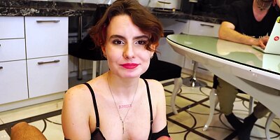 Real Cuckold Wife guy gave his Girlfriend for a debt for a Deep Blowjob - Marty Dope