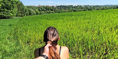 Outdoor fuck with cheating wife without condom!