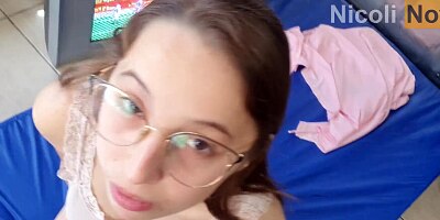 Nerd Guy Used All My Holes For His Pleasure While Parents Were Away