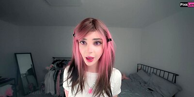 My stepsister wants to fuck. She made me cum in her panties and went to school in them - pinkloving