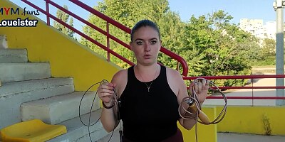 French teen gets fucked during her sports session by her coach!!
