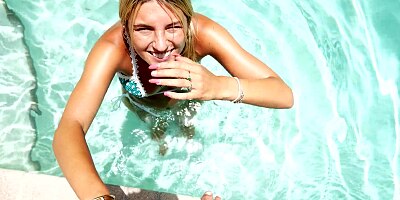 My Perverted Step Bro Nutted on Me in the Pool