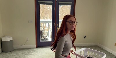 My Girlfriend's Big Titty Sister Begs For My Cum - Almost Caught!