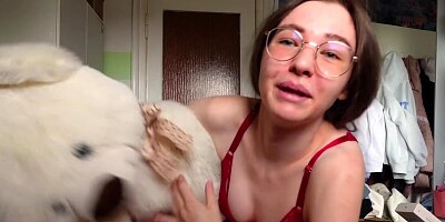 Extremely Skinny Teen Fuck Teddy Bear to Orgasm