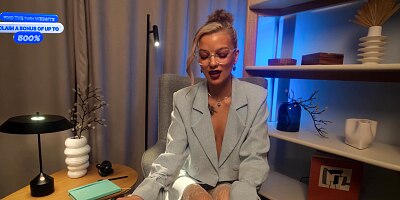 The horny sexologist with a pretty face helps me out with dirty talk and her tight, wet pussy