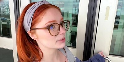 Movie Theater Date With My Nympho Girlfriend - Creampie and Cum on Her Face