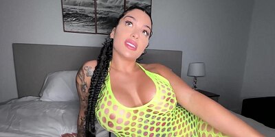 Stacked PAWG Egypt Takes Big Dick Pounding From JMac in Green Fishnets