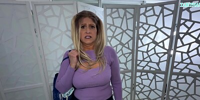 HOT VULNERABLE STEPMOM ASKS TO STAY WITH YOU and FUCKS YOU AFTER HUSBAND CHEATS