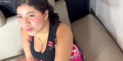 Horny game with my Indian stepsister ends in a nice fuck until orgasm
