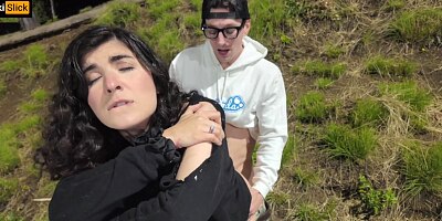 "Don't Get Caught" Public IRAIAN Teen First Date Sneaky Suck & Fuck Creampie