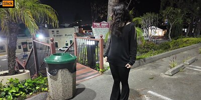 "Don't Get Caught" Public IRAIAN Teen First Date Sneaky Suck & Fuck Creampie