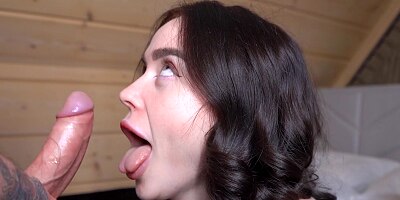 Nikky with huge juicy tits shows what she has under her dress and takes cock in her wet pussy