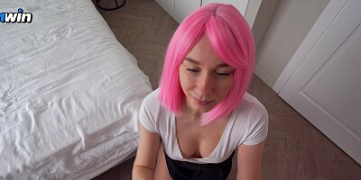 NO PENETRATION? PiNK Hair, PiNK PuSSy, She's Like BARBIE! School Classmate Wants Sex! - Secret Elle