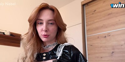 What to do if your maid is pregnant after a creampie? Fuck her hard again! - Loly Nebel