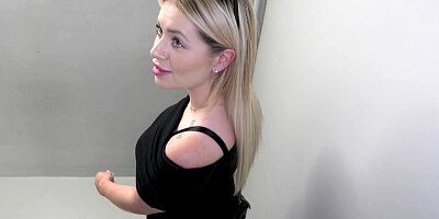 Good French blonde gets pussy and anal in hallway