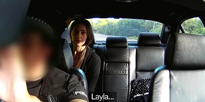 Fake Cop - Skinny Girl Trades Blowjob and Fuck for a Ride Home