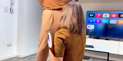 My Stepsister Was Late For Work, But I Managed To Stop Her And Fuck Her In The Mouth