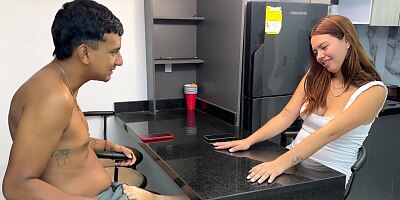 My cute horny stepsister has dirty fetishes for me and asks me to turn her on