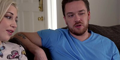 Cum-thirsty Sia Lust fucks stepdad, then stepbro for 2nd creampie