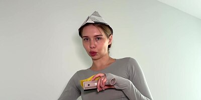 Student needs money. I tore her jeans on the ass and fucked her