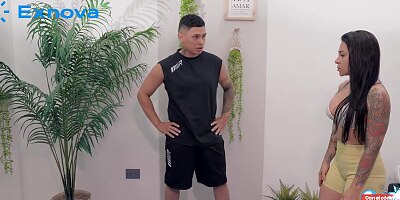 Instructor fucks a milf during training - Dilan Clavijo