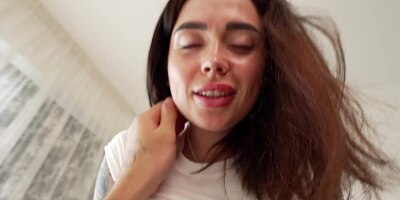 Deep missionary and a warm cumshot on my belly