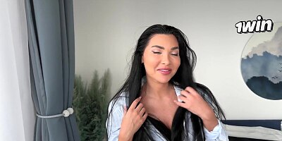 Horny Step Sister in shirt needs Hot Sex and a Cum on Pussy