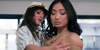 GIRLSWAY - Femdom Liv Revamped Enjoys A Soft BDSM Rope Bondage Session With Naughty Avery Black