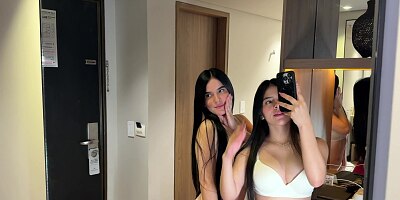 Two 18yo sisters come to pay for my services with a delicious blowjob