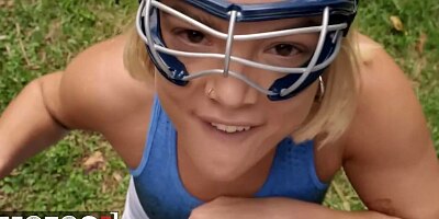 MOFOS - Mimi Monet Flashes Her Tits In Soccer Practice And Attracts Victor Ray And His Huge Cock
