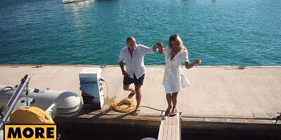 Sex on the open water with tasty rich MILF Shalina Devine