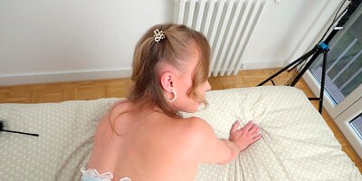Stepsister is ready to do porn because she's crazy about my cock in her pussy and money.