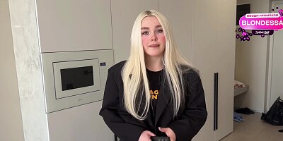 First Yoga with the Girl’s Mom, Then She Asks for a Hard Fuck with Creampie. Filled the MILF’s Pussy